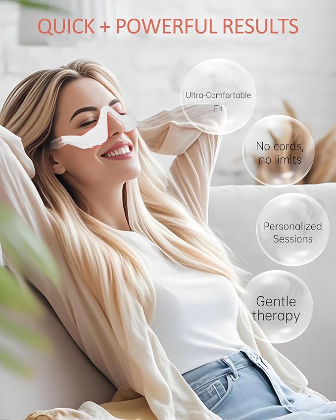 Red Eye Massager Under-Eye Glasses Massager Relieves Eye