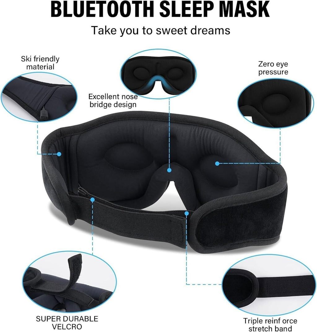 One Piece of 3D Wireless Sleep Mask Featuring