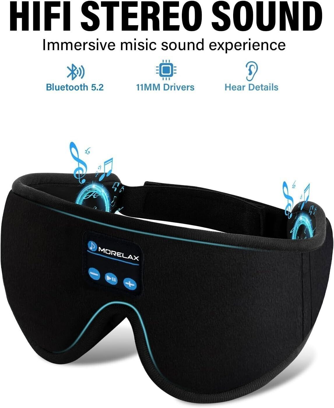 One Piece of 3D Wireless Sleep Mask Featuring
